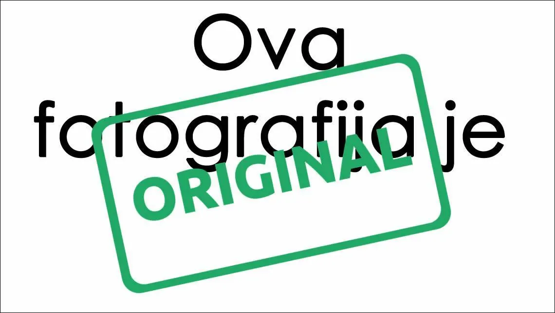 Grafik nganggo stempel ijo ASLI liwat teks Foto iki