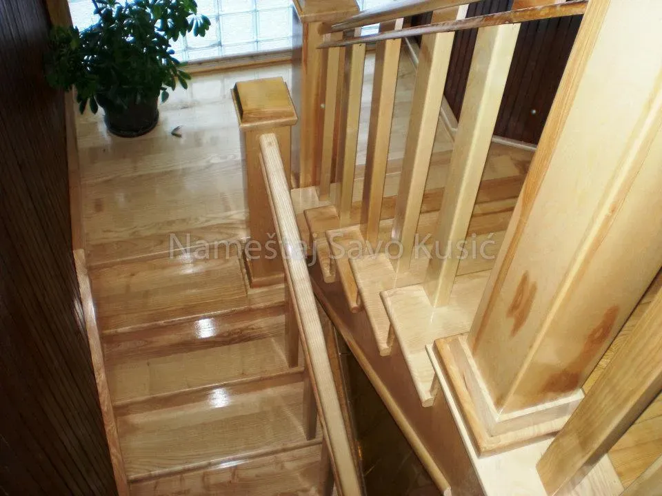 Mediniai laiptai iš archyvo, istorinė nuotrauka 2
